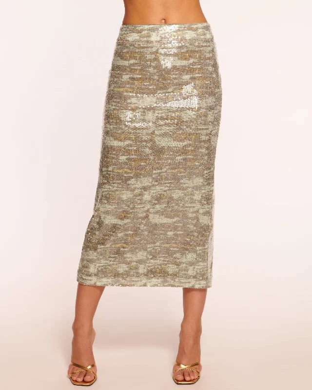 Alpha Sequin Midi Skirt