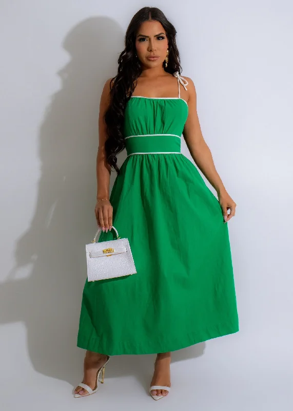 Summer Cutie Midi Dress Green